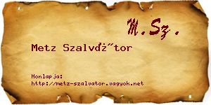 Metz Szalvátor névjegykártya